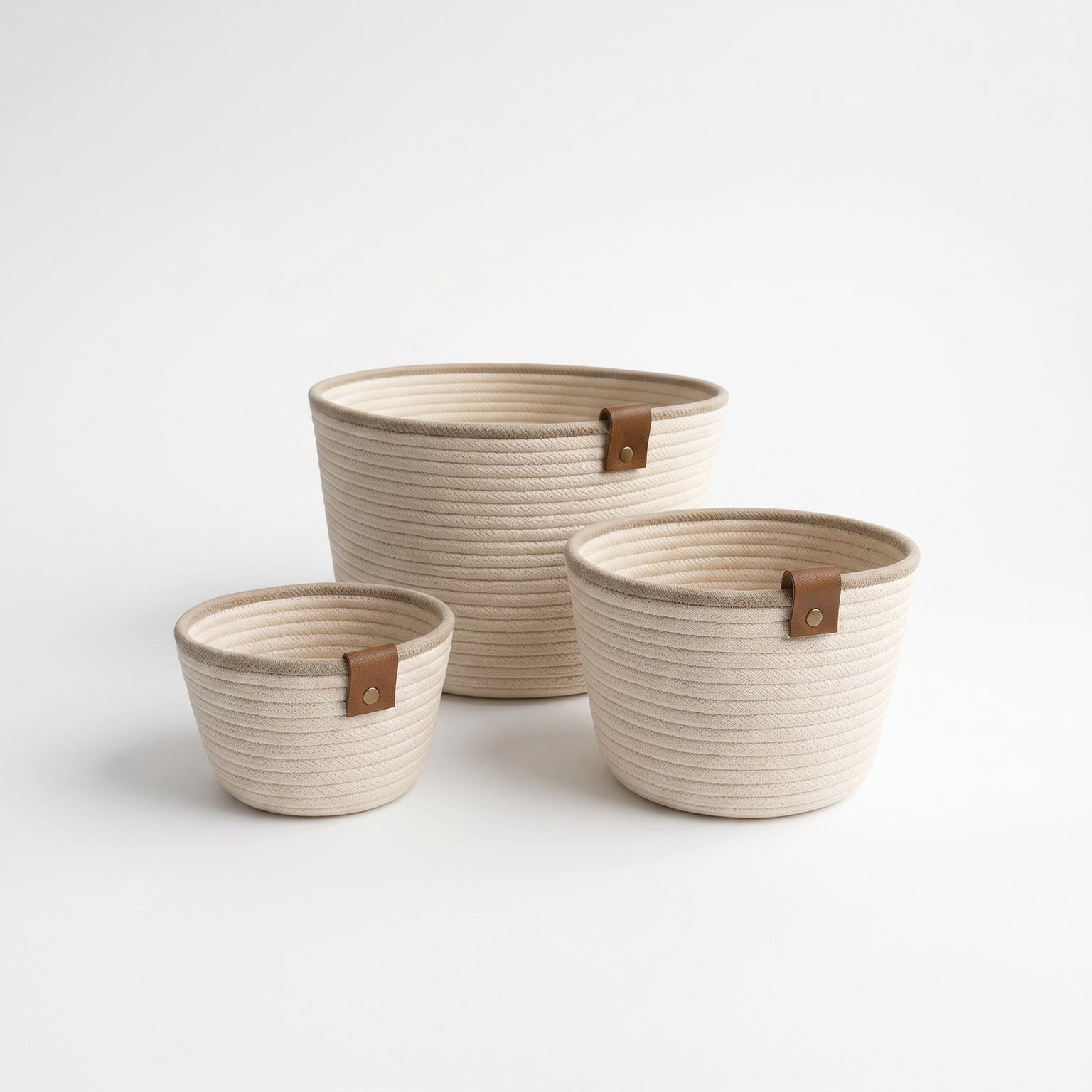 Cotton Rope Organizers - 3 Pieces