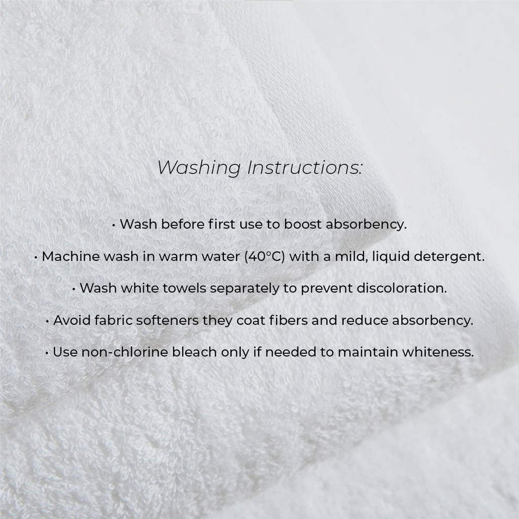Hotel Grade Cotton Towels 600GSM White
