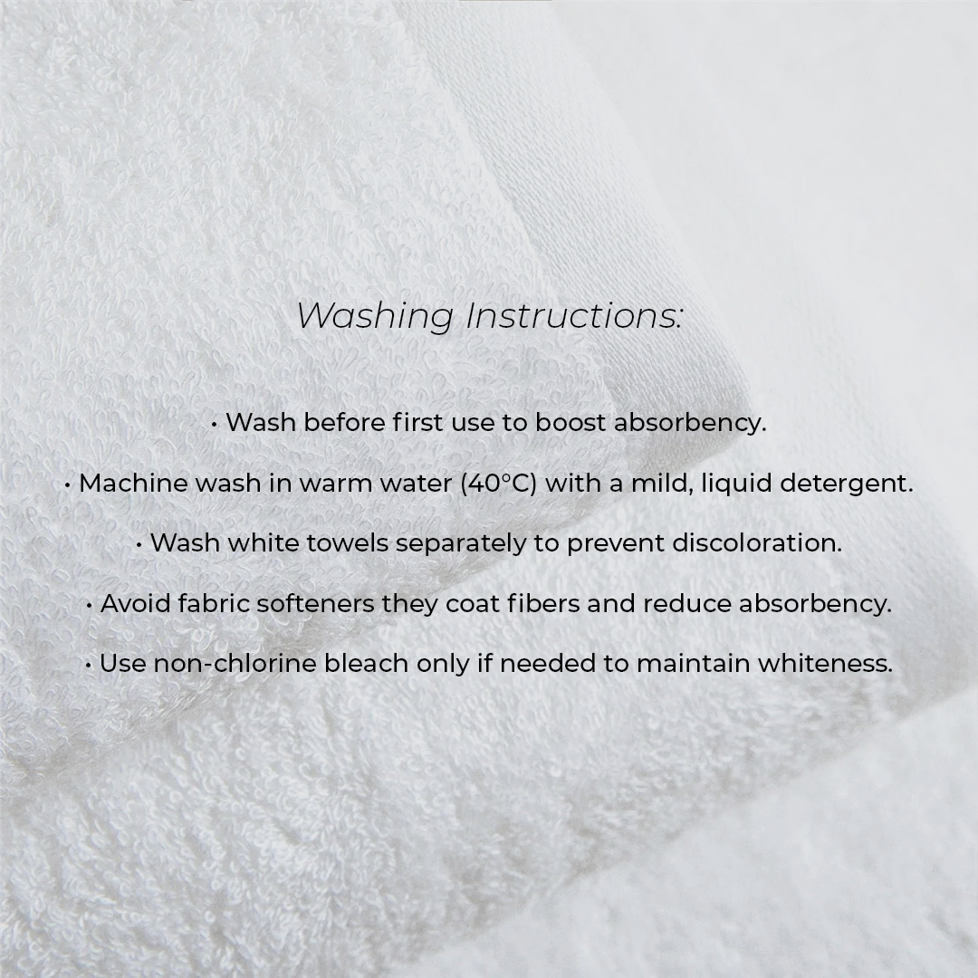Hotel Grade Cotton Towels 600GSM White