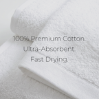 Hotel Grade Cotton Towels 600GSM White
