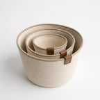 Cotton Rope Organizers - 3 Pieces
