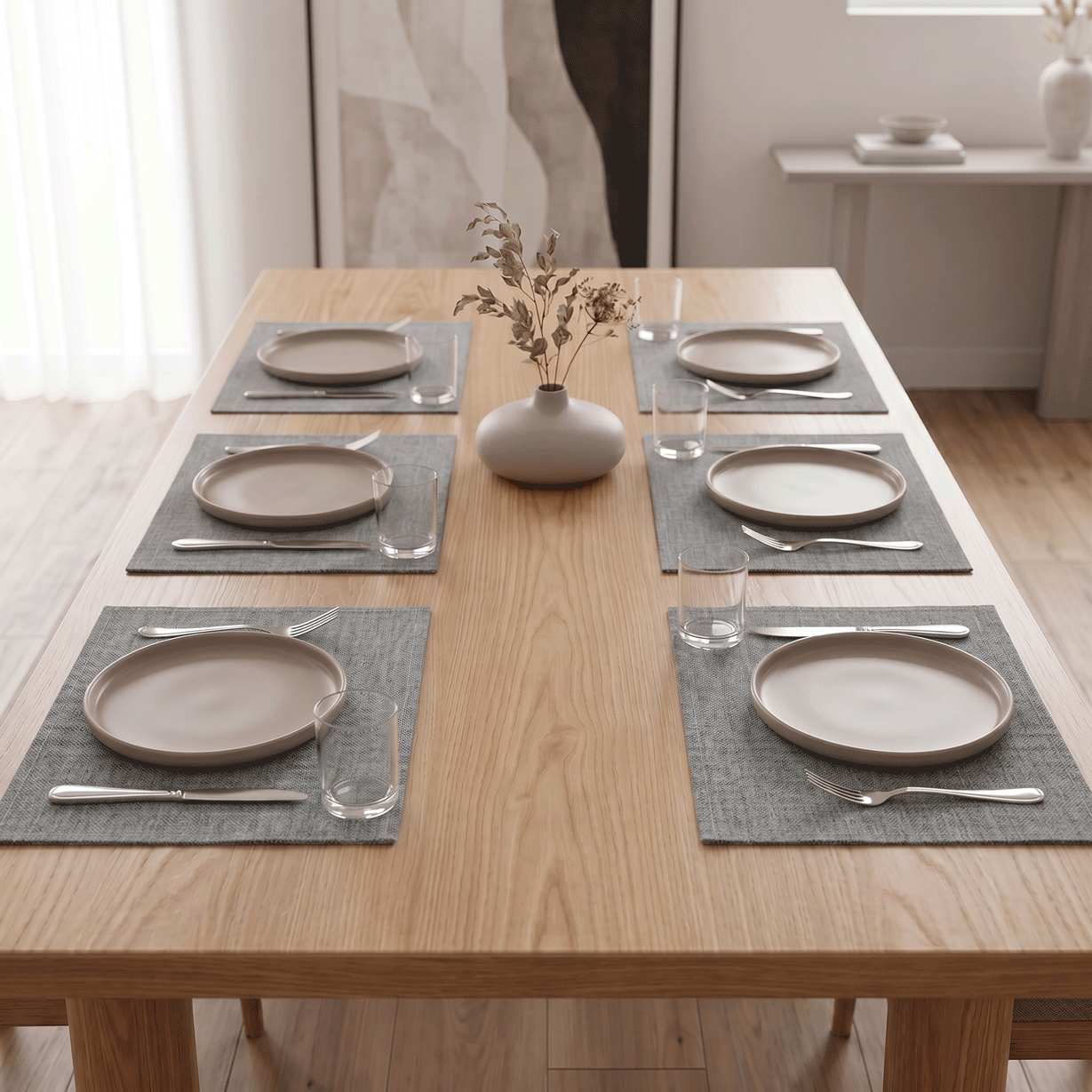 Linen Placemats 6 Pieces