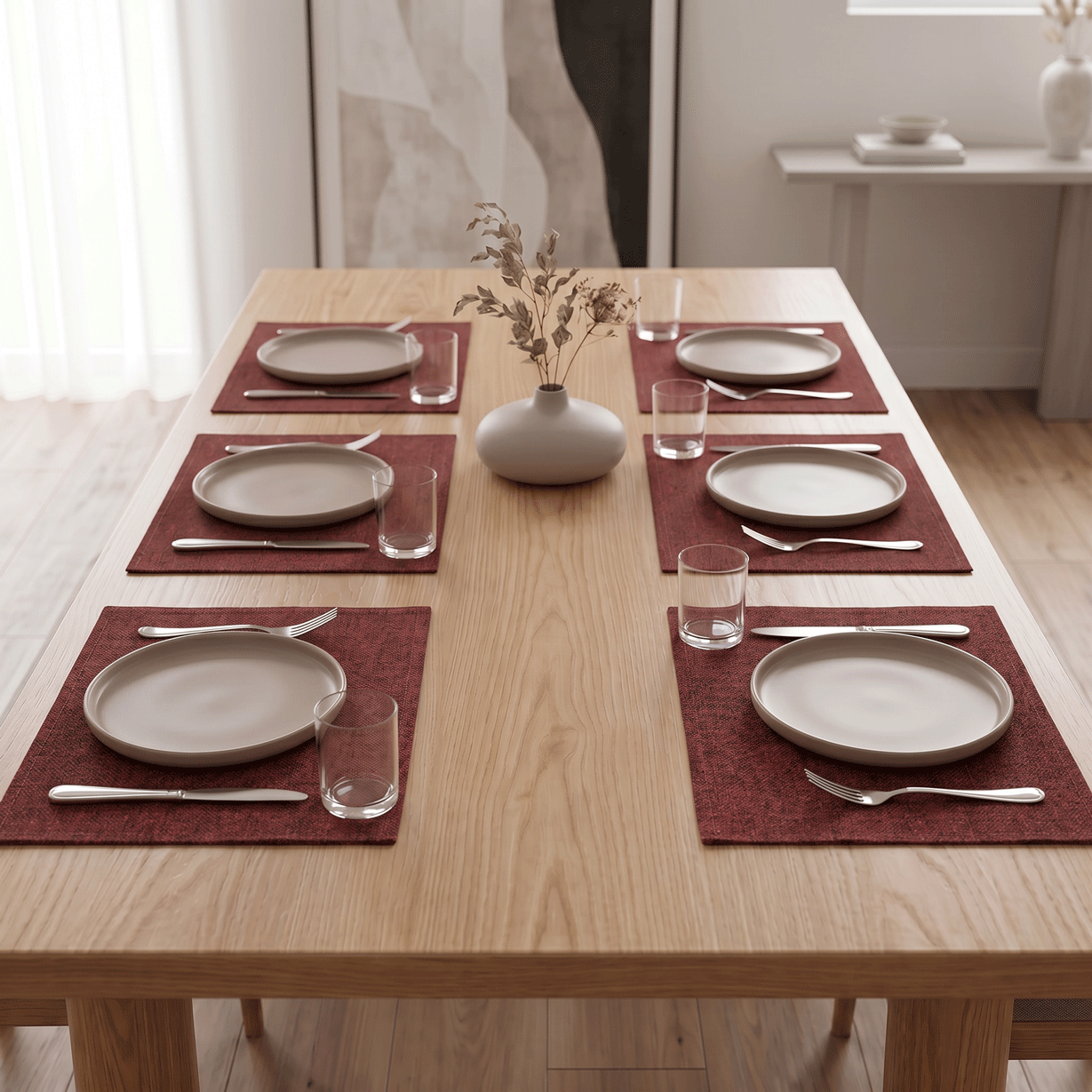 Linen Placemats 6 Pieces
