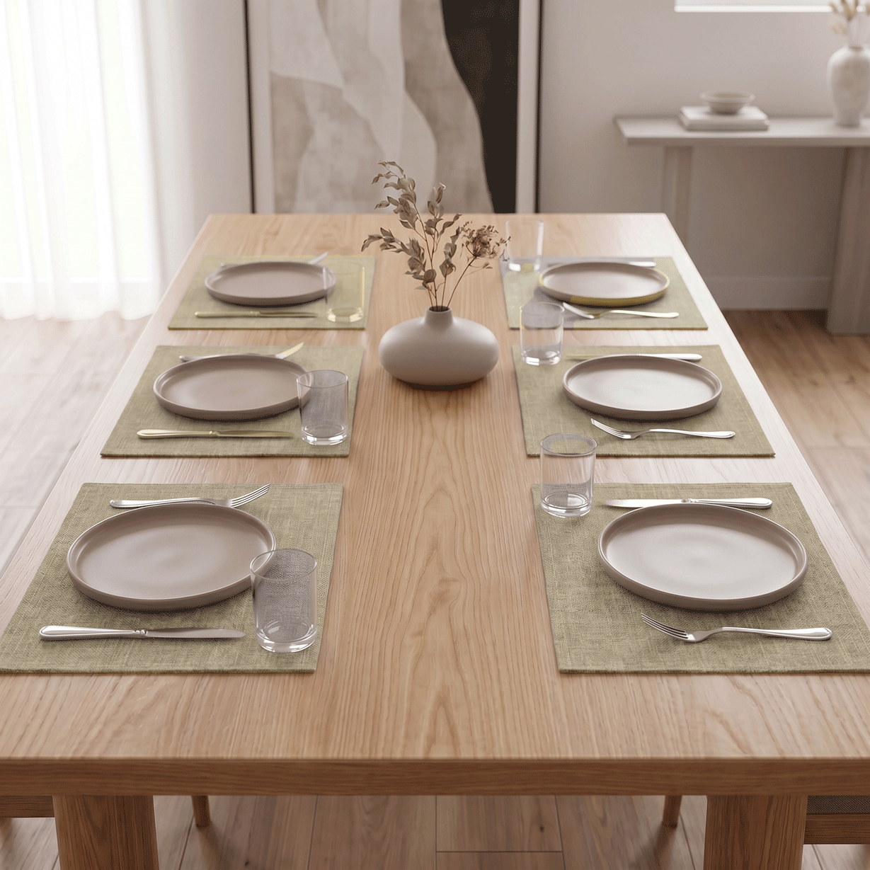 Linen Placemats 6 Pieces
