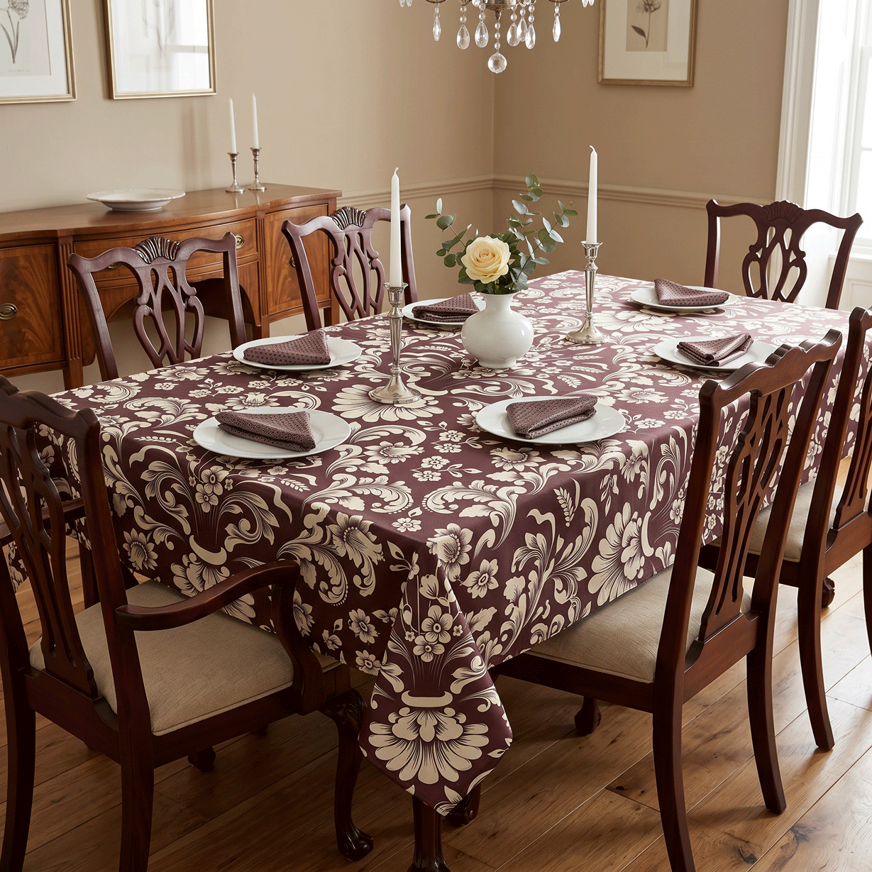 Eluxe Satin Tablecloth