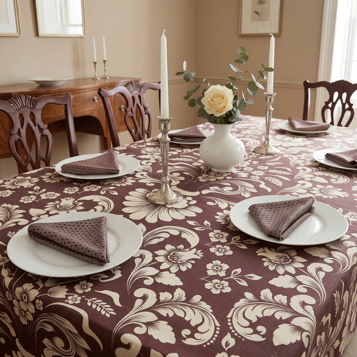 Eluxe Satin Tablecloth