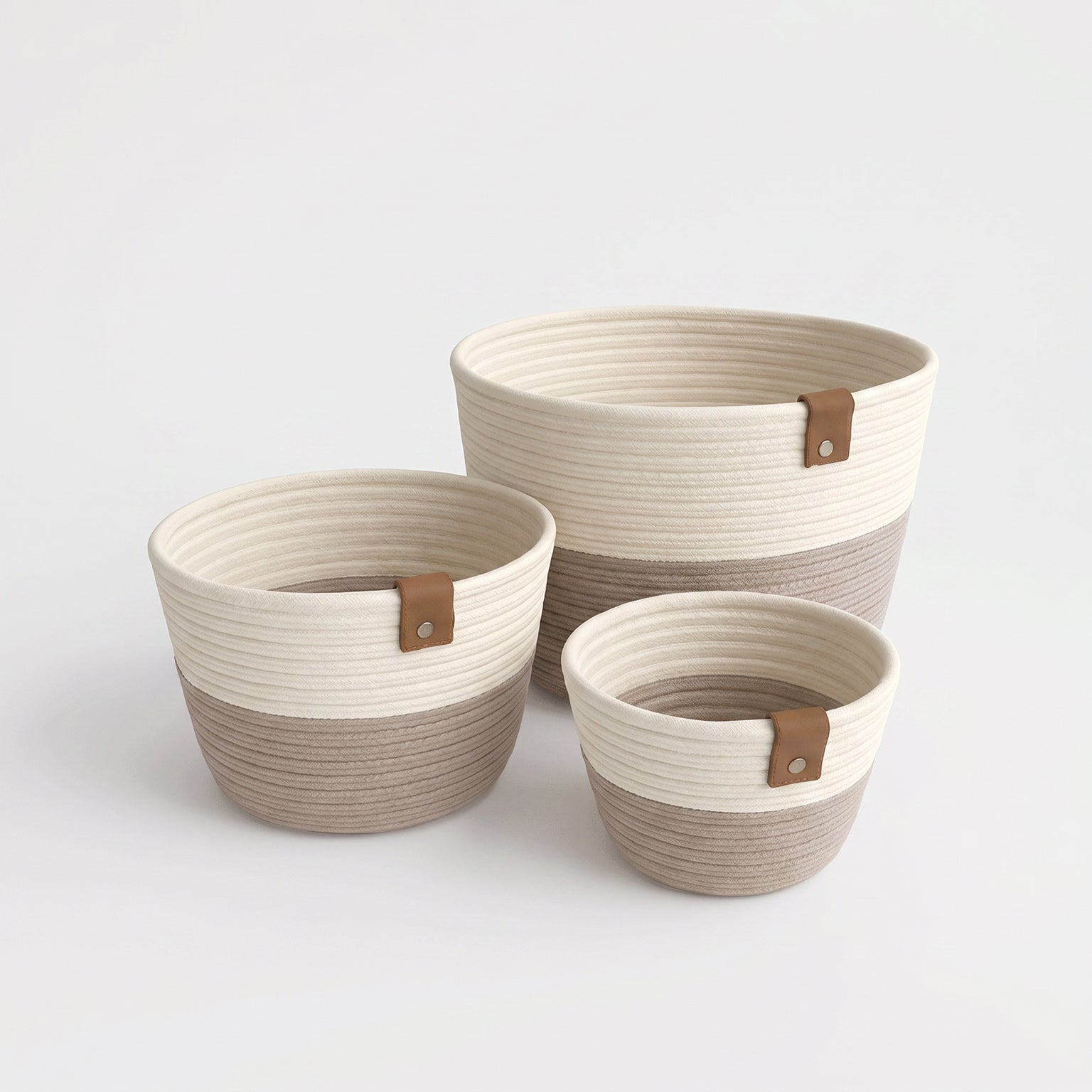 Cotton Rope Organizers - 3 Pieces