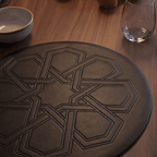 Ornate Leather Placemats Set