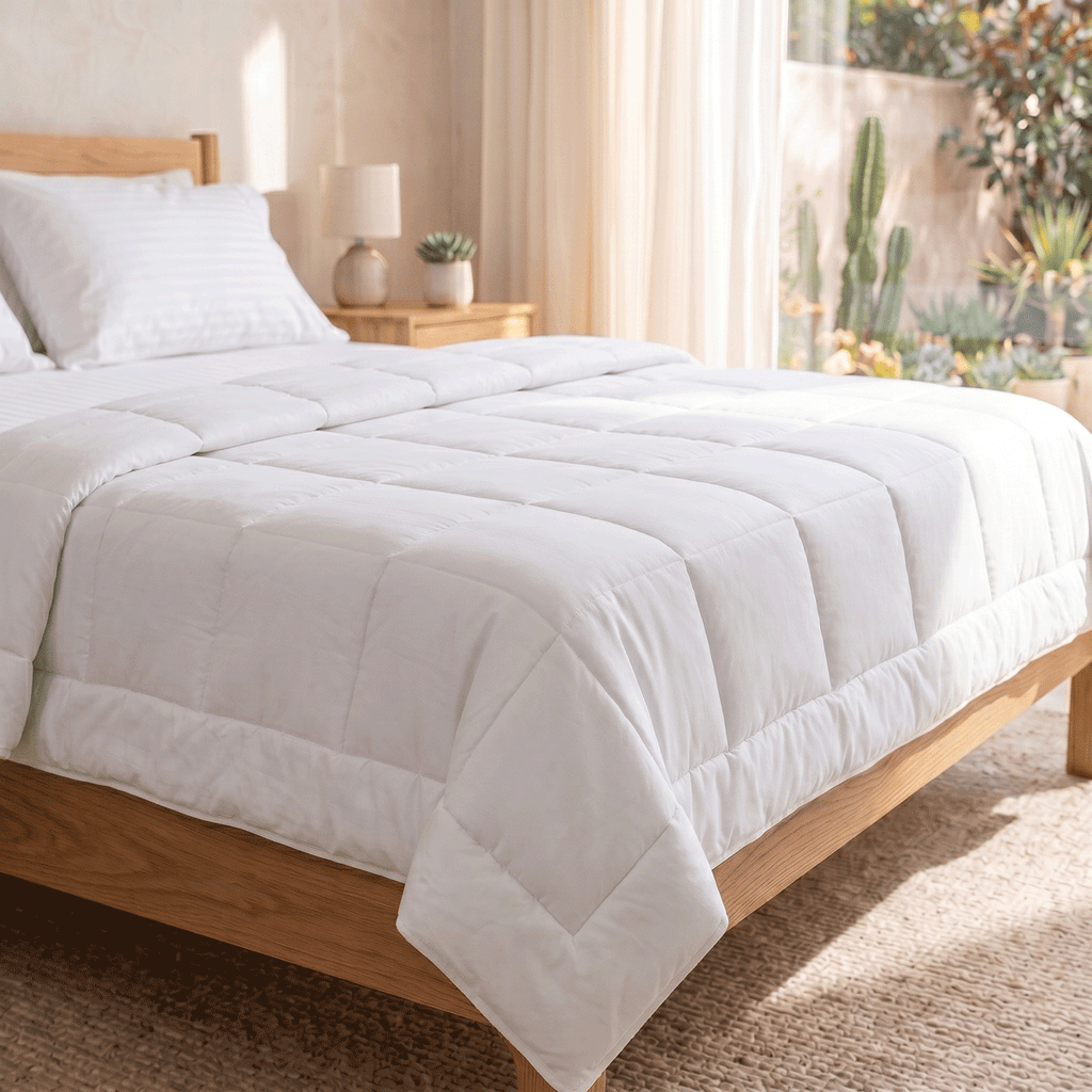 All-Season Duvet with Premium Polyester Cover & Feather-Like Poly Down Filling Hotel Quality