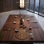 Ornate Leather Placemats Set