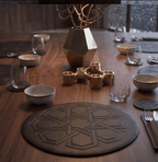 Ornate Leather Placemats Set