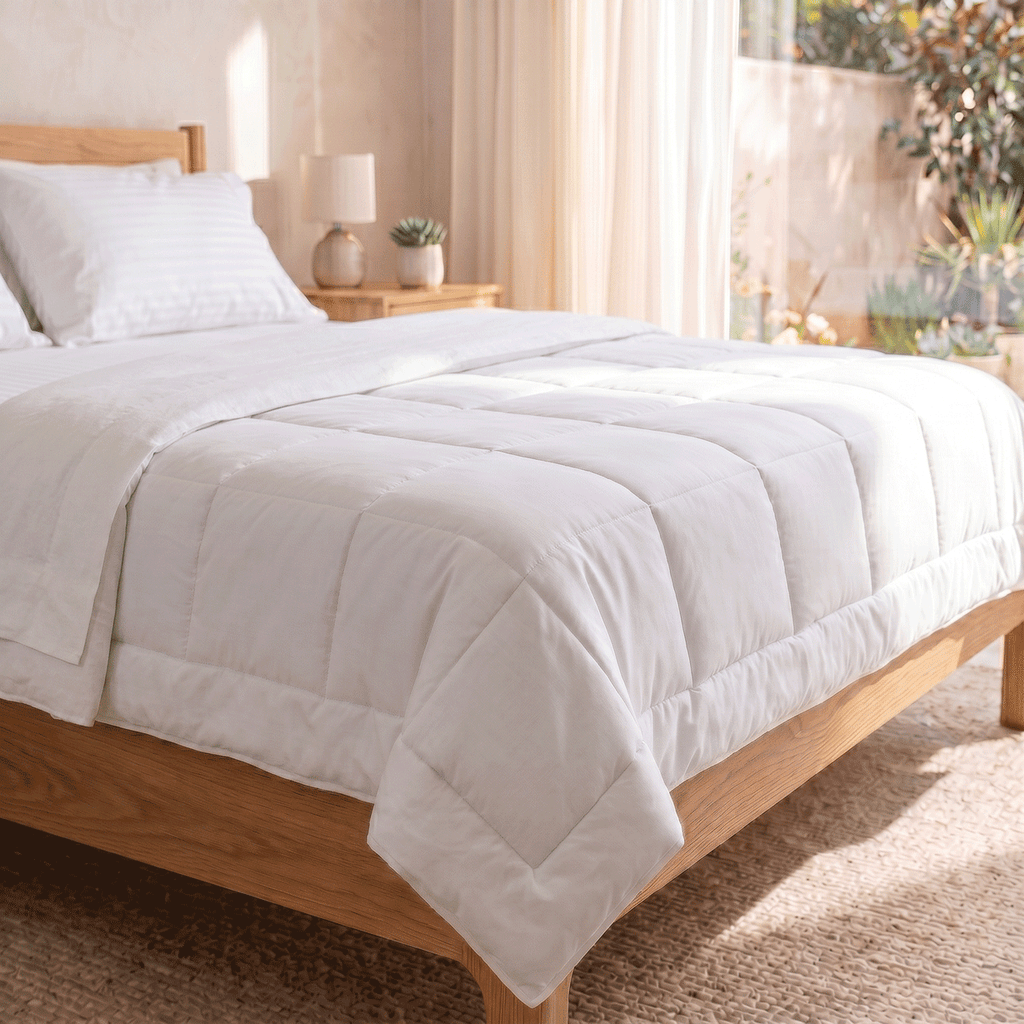 All-Season Duvet with Premium Polyester Cover & Feather-Like Poly Down Filling Hotel Quality