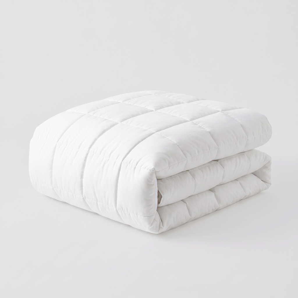 All-Season Duvet with 100% Cotton Cover & Feather-Like Poly Down Filling Hotel Quality