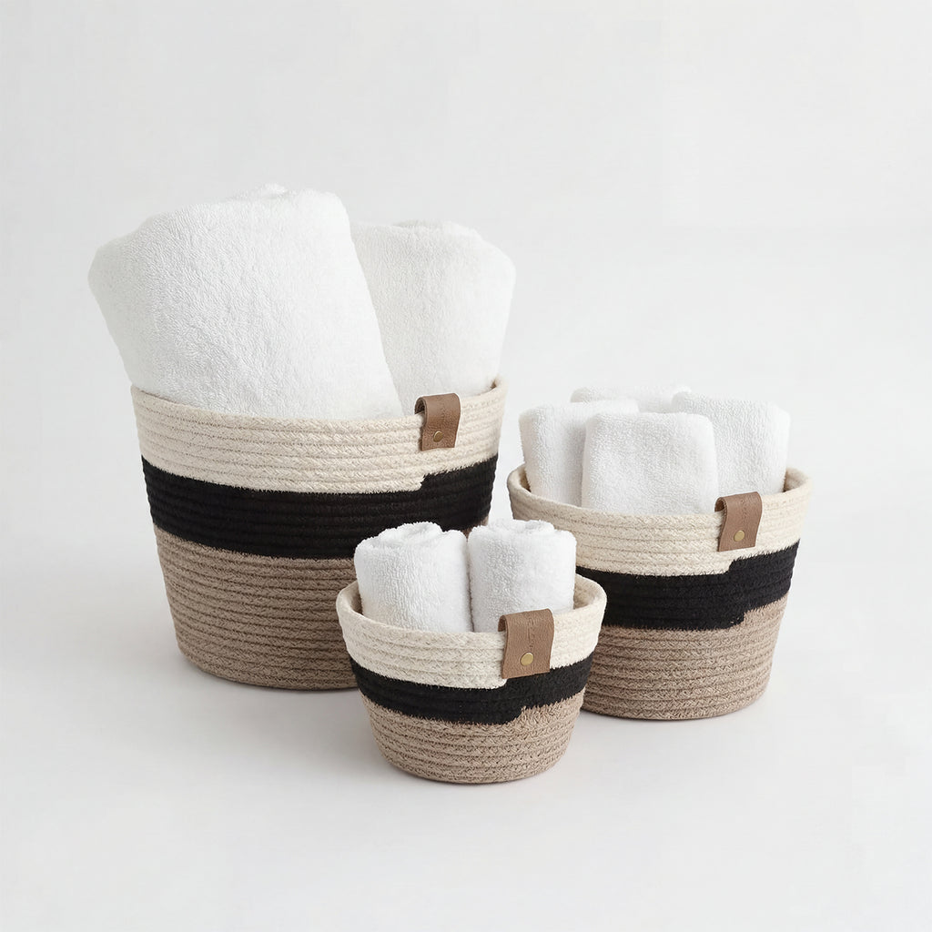 Cotton Rope Organizers - 3 Pieces