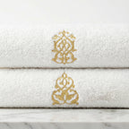 Guest Cotton Towels Embroidered 600GSM - 2 Pieces
