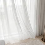 Sheer Voile Curtains Off-White