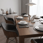 Alligator-like texture Leather Placemats Set