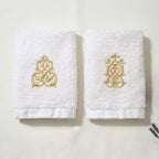 Guest Cotton Towels Embroidered 600GSM - 2 Pieces