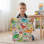 Dinosaur Coloring Tote bag