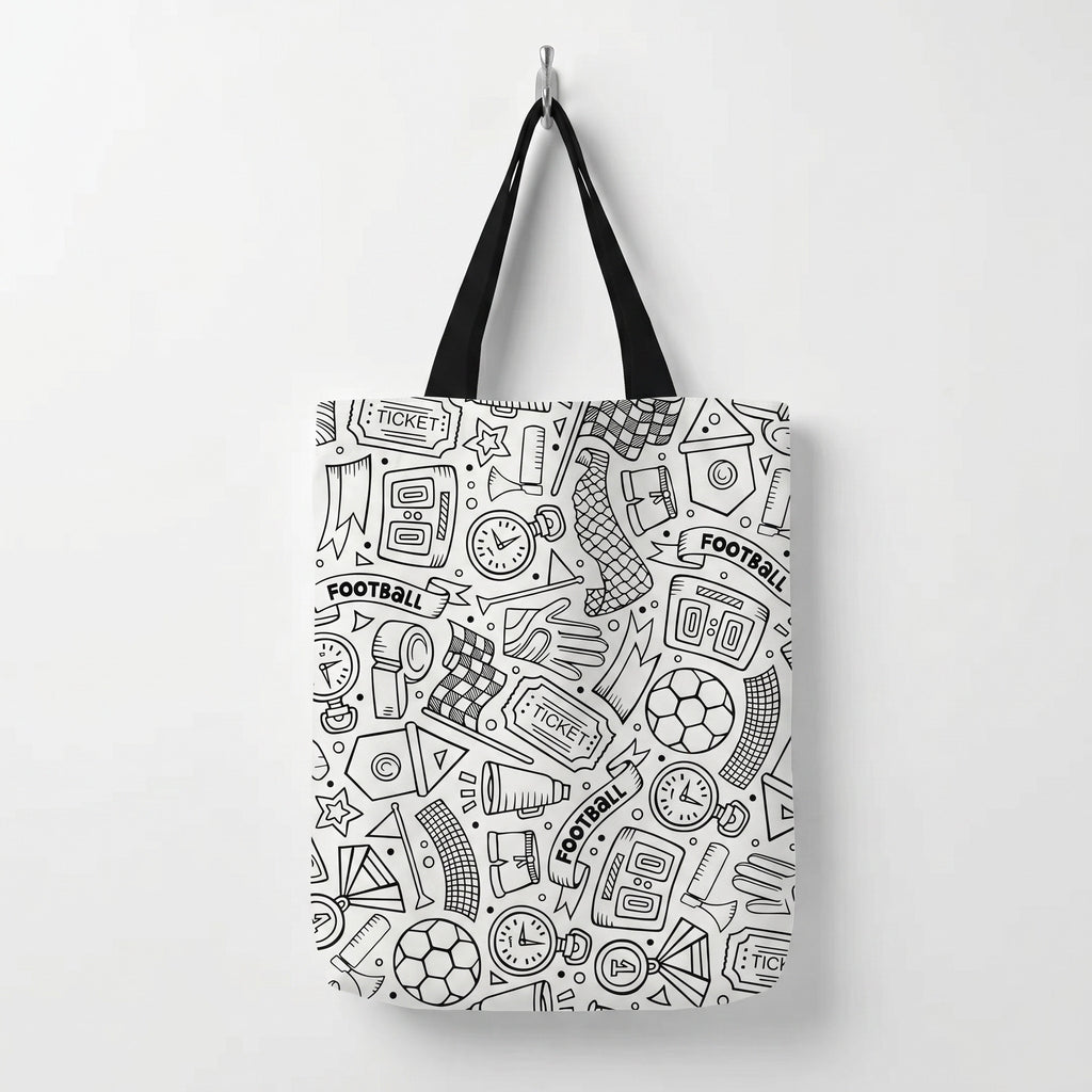 Football Coloring Tote bag