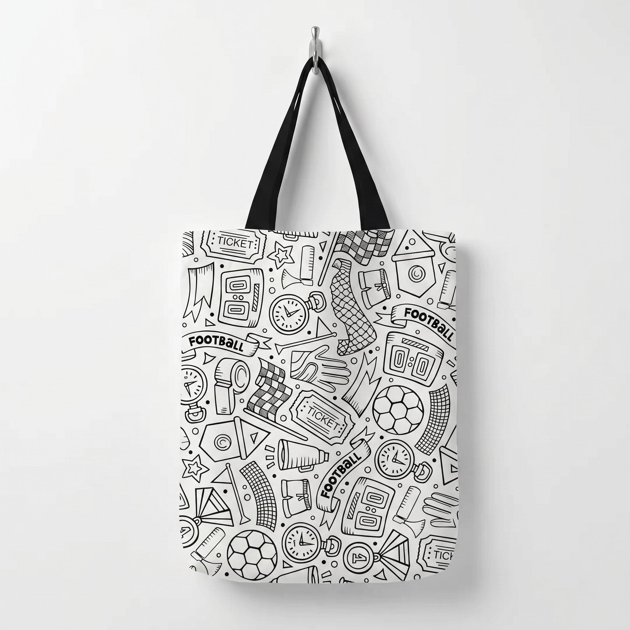 Football Coloring Tote bag