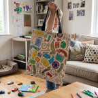 Football Coloring Tote bag