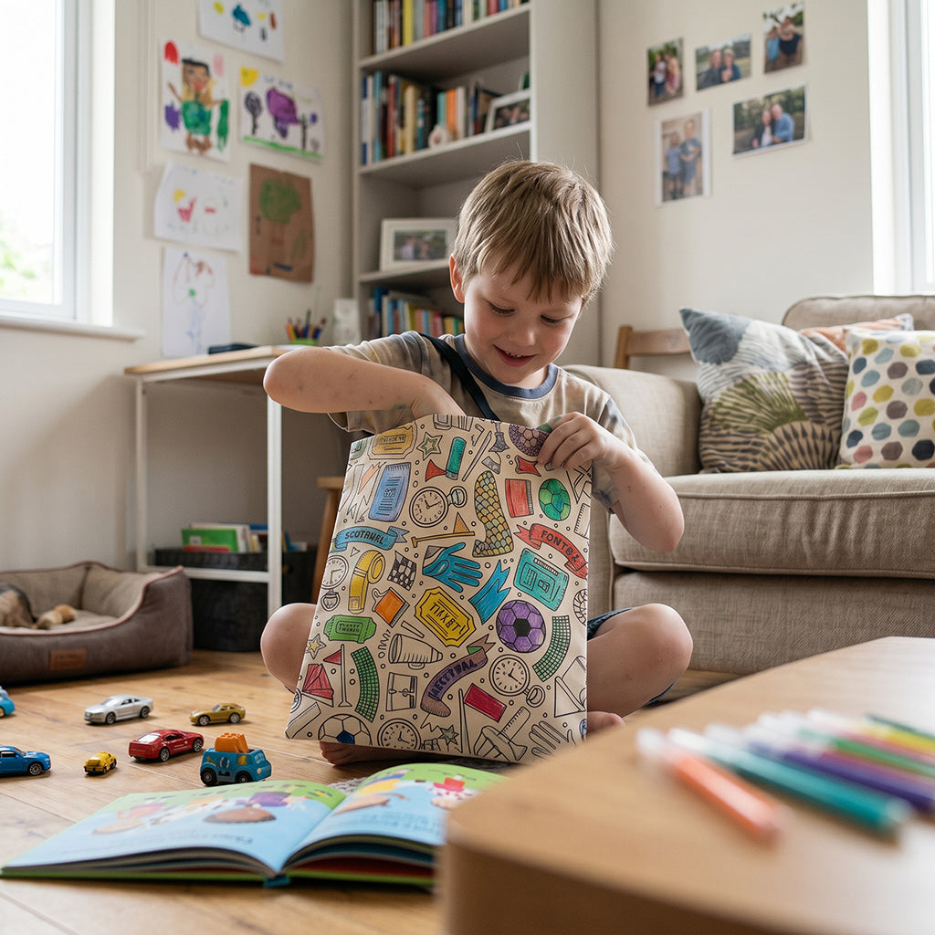 Football Coloring Tote bag