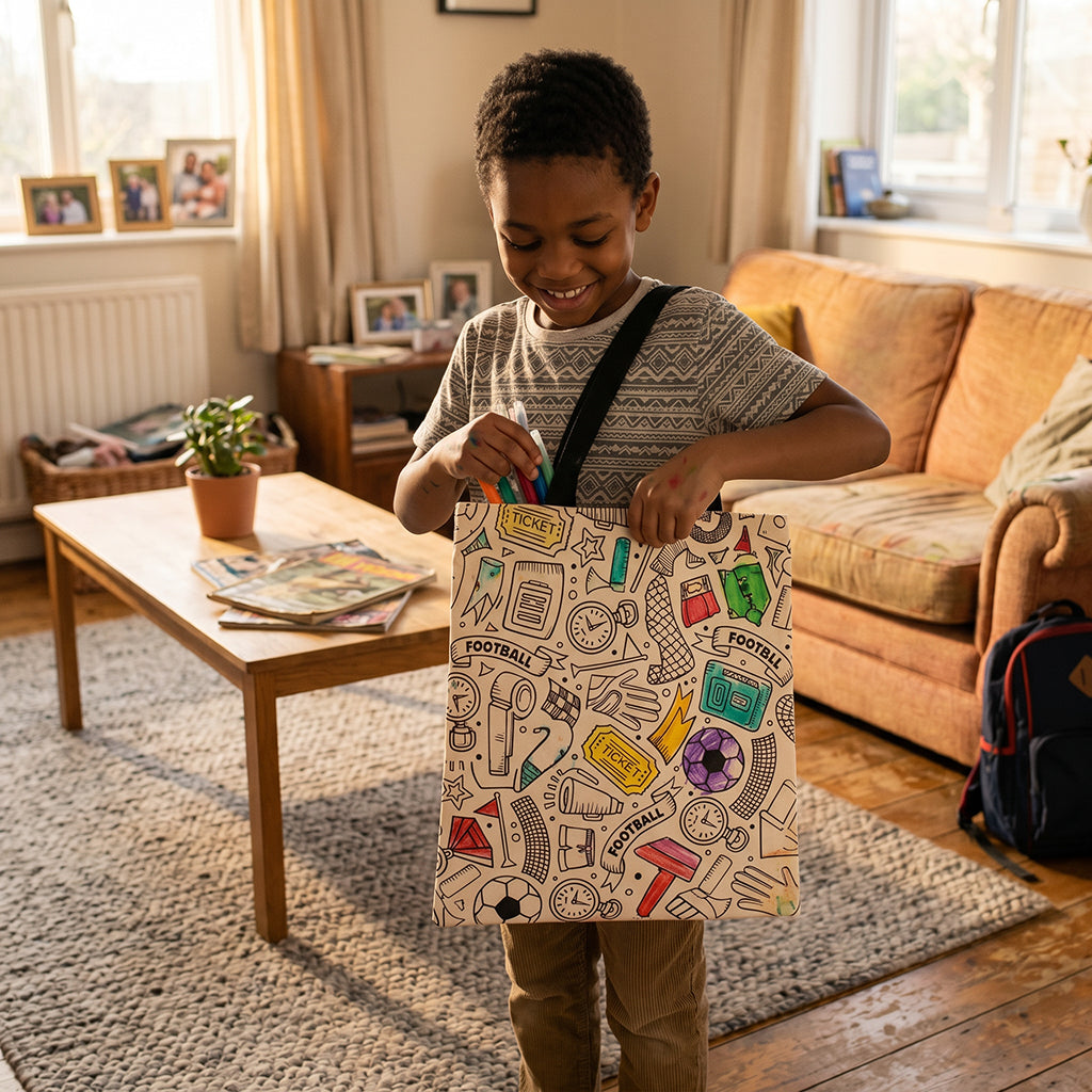 Football Coloring Tote bag