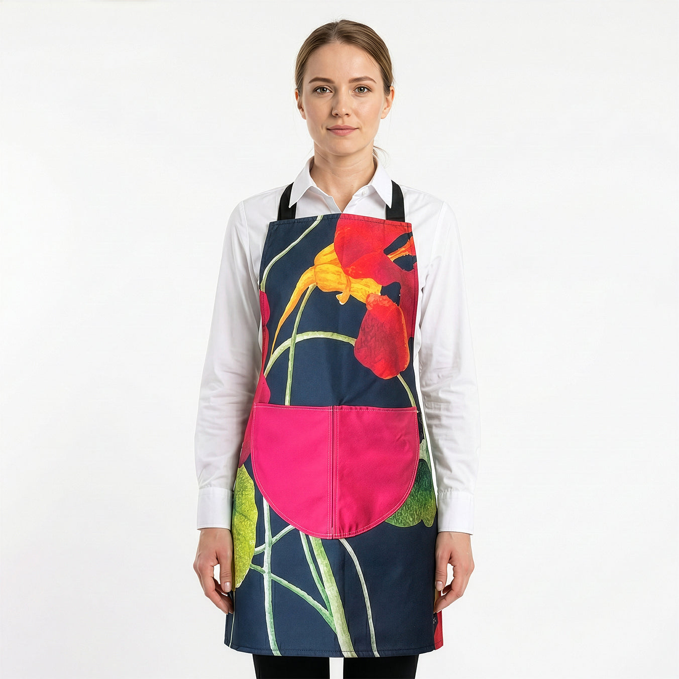 Roselle Cross-Back Apron