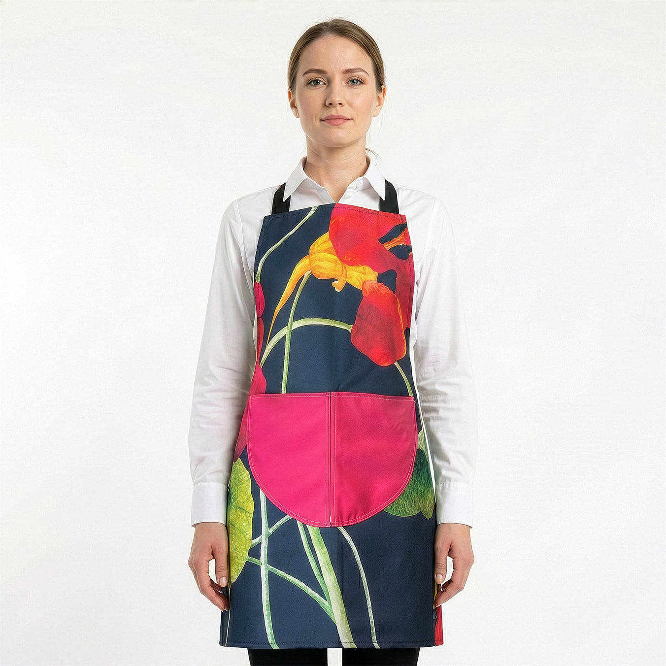 Roselle Cross-Back Apron
