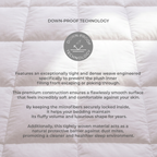 All-Season Duvet with 100% Cotton Cover & Feather-Like Poly Down Filling Hotel Quality