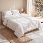 All-Season Duvet with 100% Cotton Cover & Feather-Like Poly Down Filling Hotel Quality