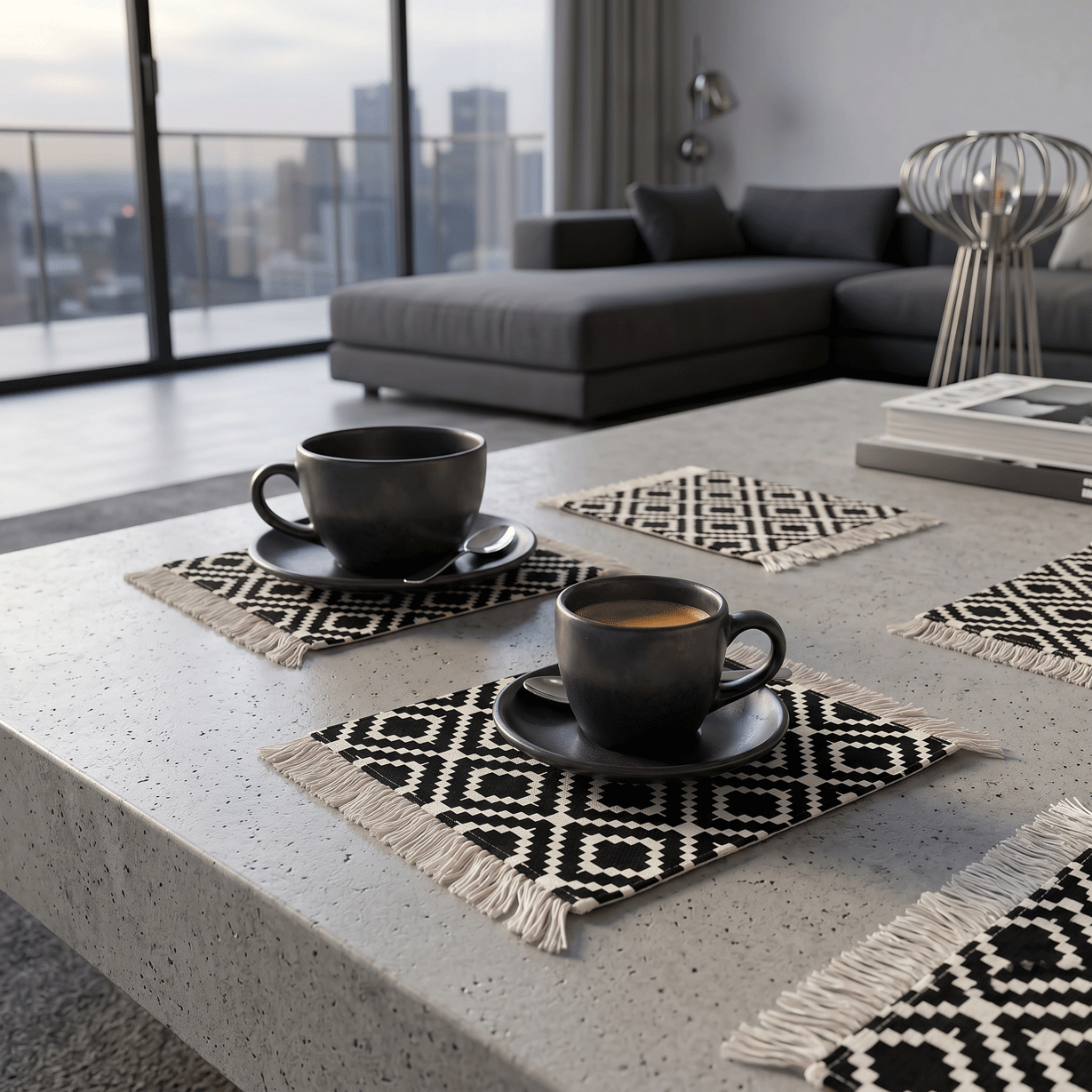Rug Coasters 4 Pieces - 103