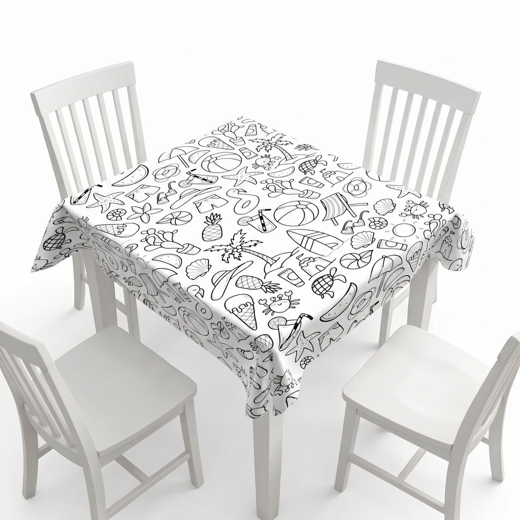 Summer Coloring Tablecloth / Mat