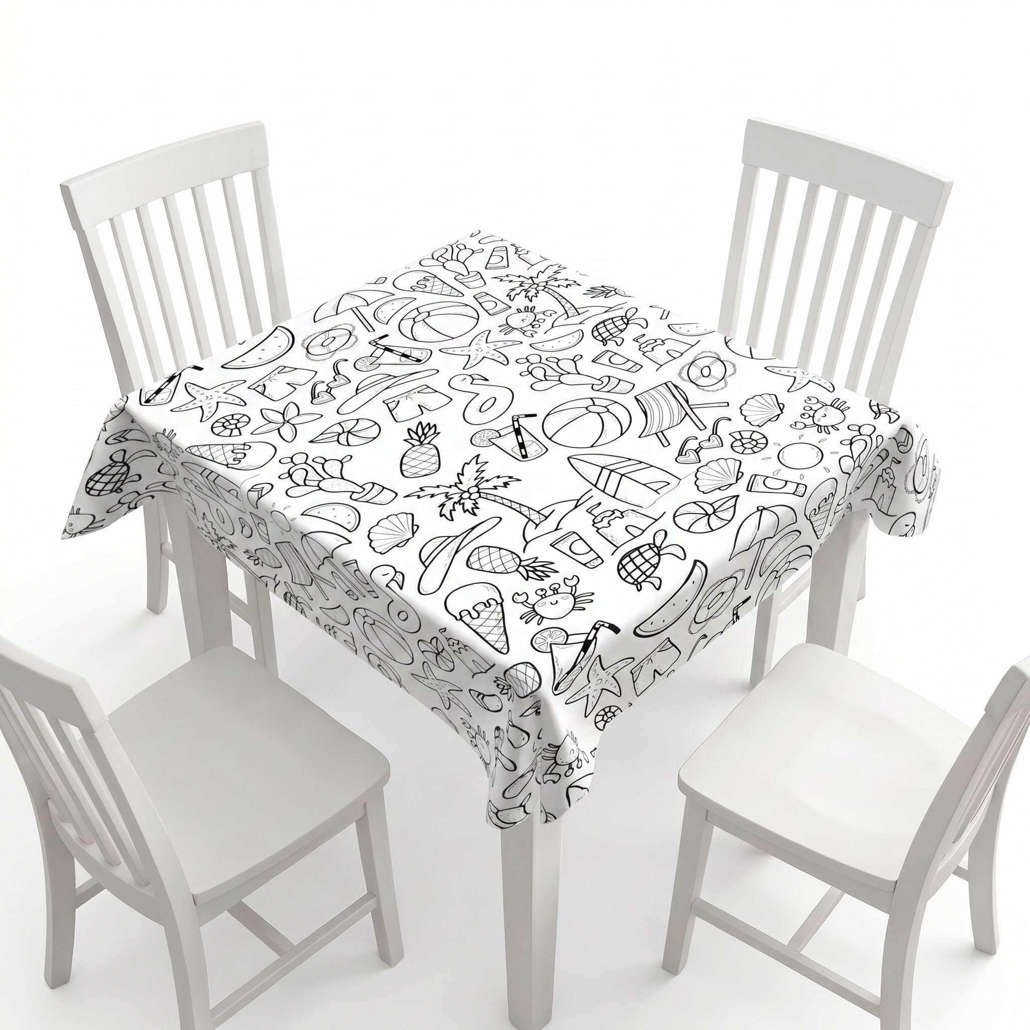 Summer Coloring Tablecloth / Mat