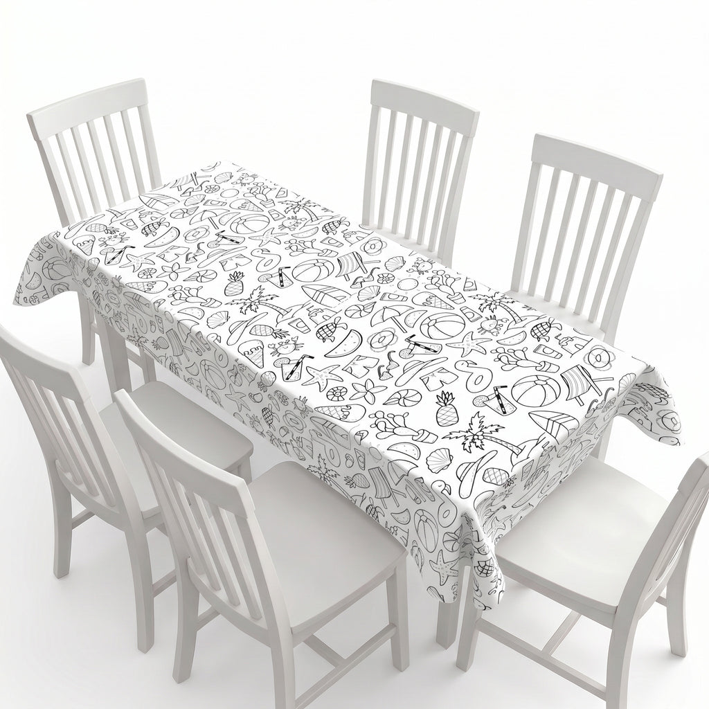 Summer Coloring Tablecloth / Mat