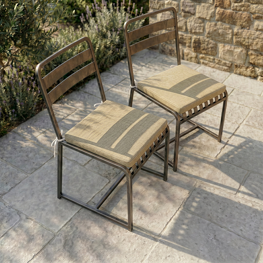 Linen Seat pad 2 Pieces