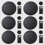 Ornate Leather Placemats Set