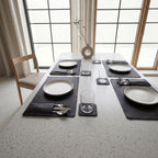 Plain Leather Placemats Set