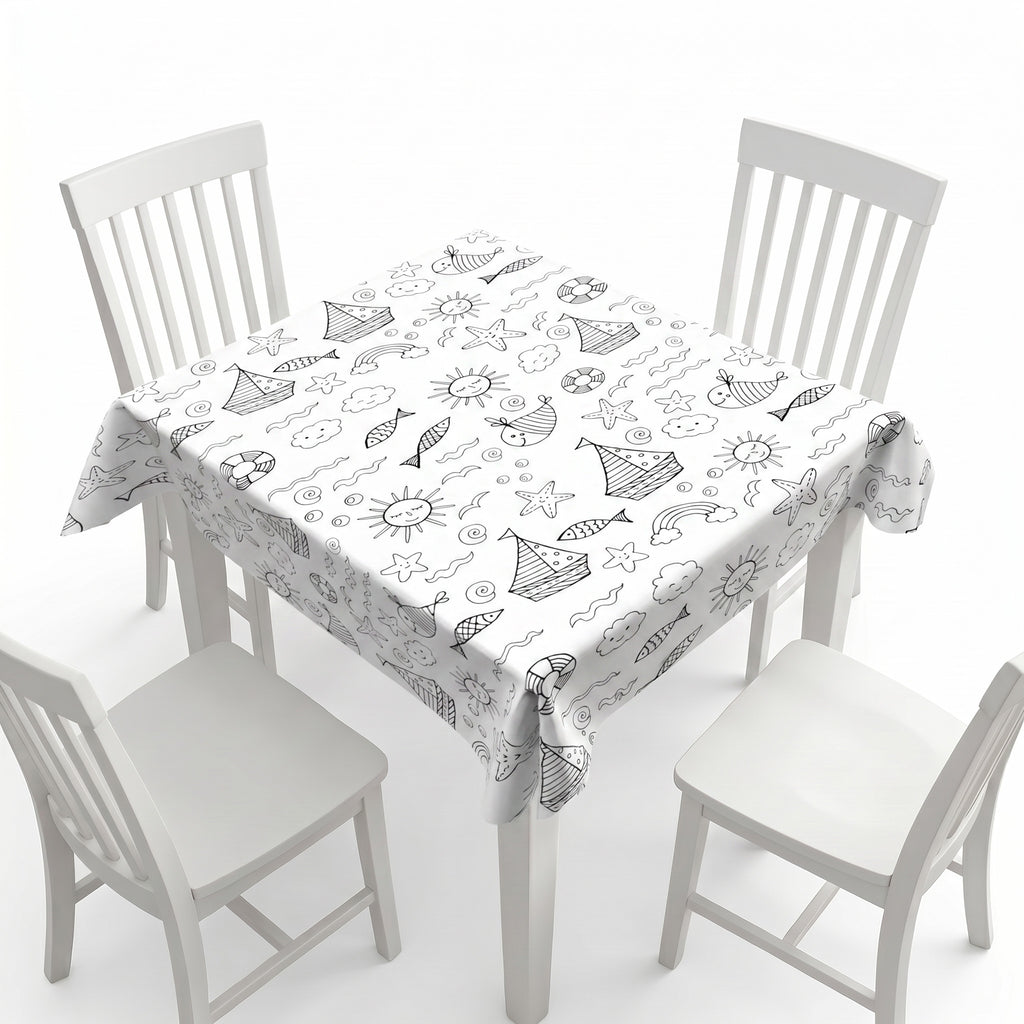 Sailor Coloring Tablecloth / Mat
