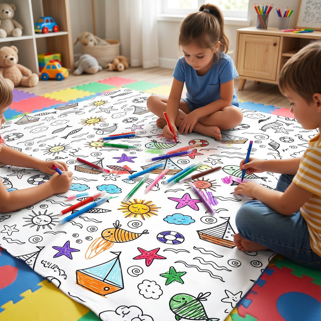 Sailor Coloring Tablecloth / Mat