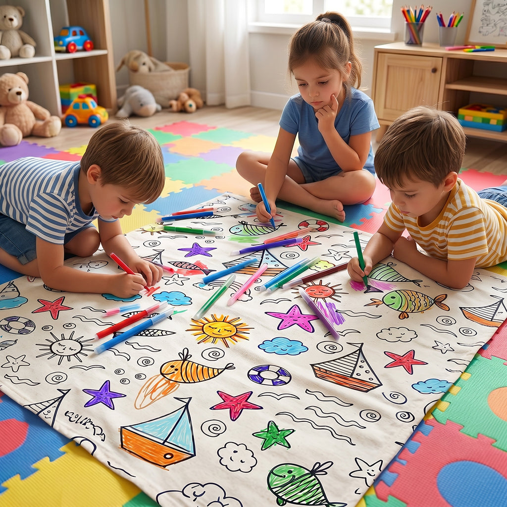 Sailor Coloring Tablecloth / Mat