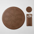 Ornate Leather Placemats Set