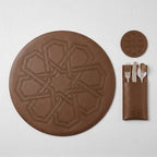 Ornate Leather Placemats Set