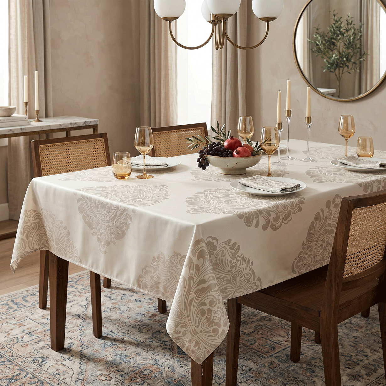 Imperial Satin Tablecloth