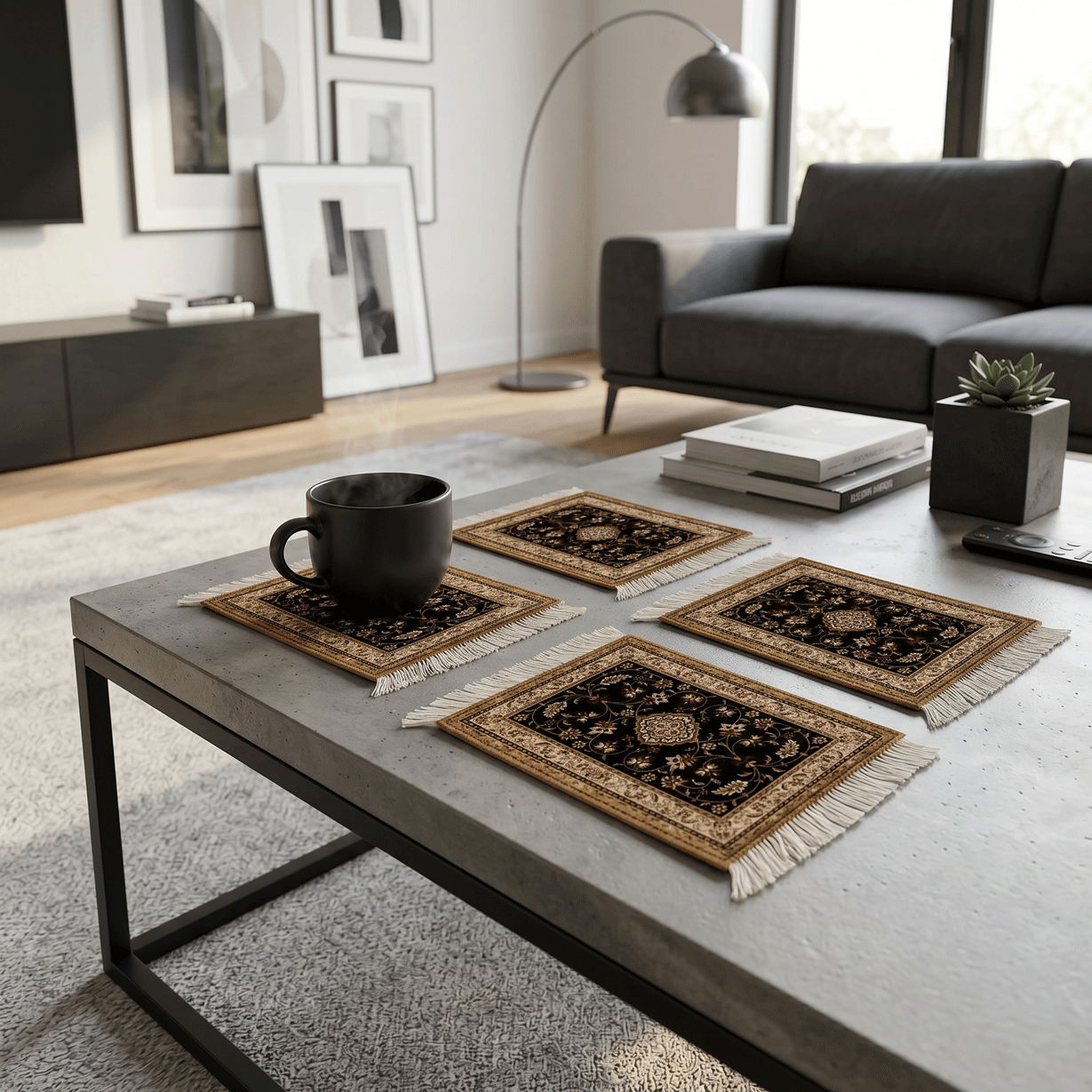 Rug Coasters 4 Pieces - 101