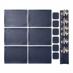 Plain Leather Placemats Set