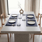 Plain Leather Placemats Set