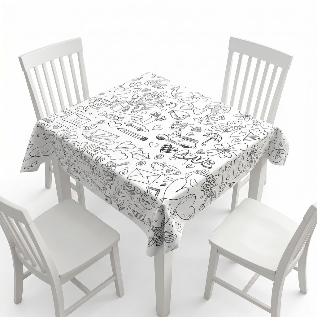 Doddle Coloring Tablecloth / Mat