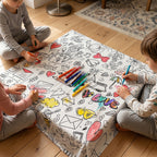 Doddle Coloring Tablecloth / Mat
